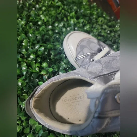 Silver Patterned Sneakers - Picture 5 of 8